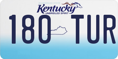 KY license plate 180TUR