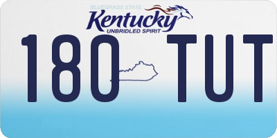 KY license plate 180TUT