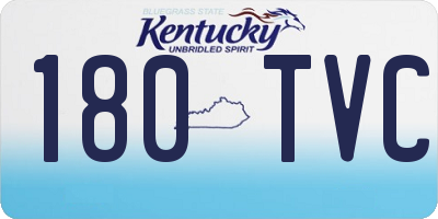 KY license plate 180TVC