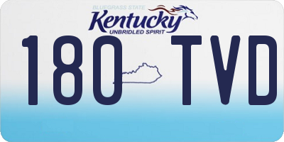 KY license plate 180TVD