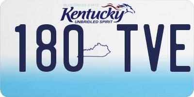 KY license plate 180TVE