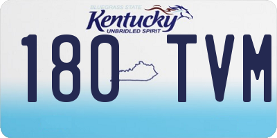 KY license plate 180TVM