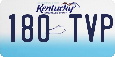 KY license plate 180TVP