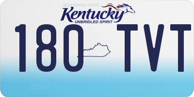 KY license plate 180TVT