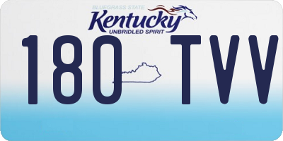 KY license plate 180TVV