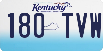 KY license plate 180TVW