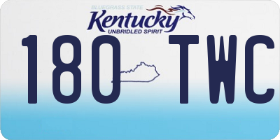 KY license plate 180TWC