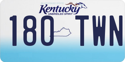 KY license plate 180TWN