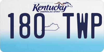 KY license plate 180TWP
