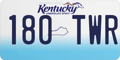 KY license plate 180TWR