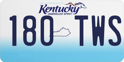 KY license plate 180TWS