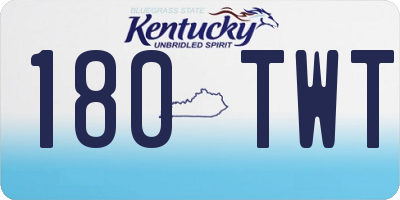 KY license plate 180TWT