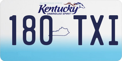 KY license plate 180TXI