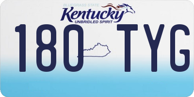 KY license plate 180TYG