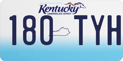 KY license plate 180TYH