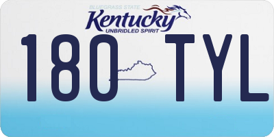 KY license plate 180TYL
