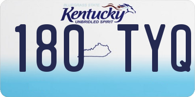 KY license plate 180TYQ