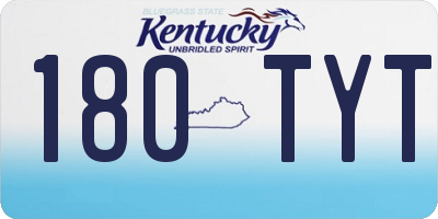 KY license plate 180TYT