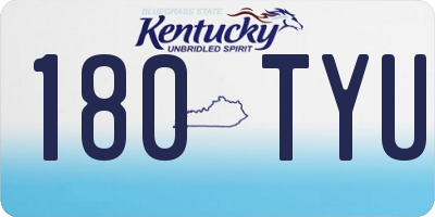 KY license plate 180TYU