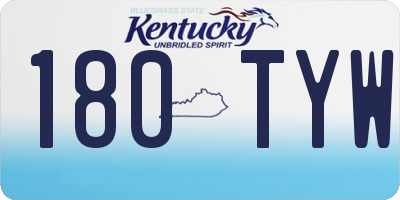 KY license plate 180TYW