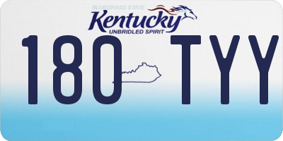 KY license plate 180TYY