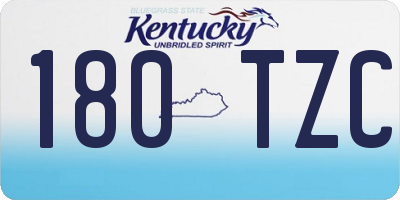 KY license plate 180TZC