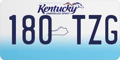 KY license plate 180TZG