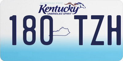 KY license plate 180TZH