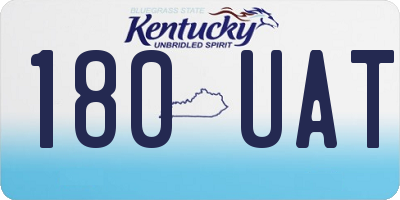 KY license plate 180UAT