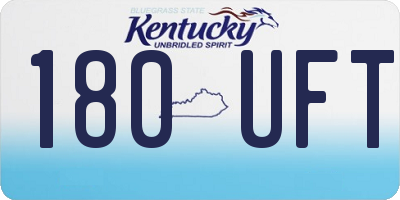 KY license plate 180UFT