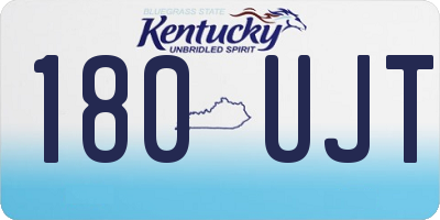 KY license plate 180UJT