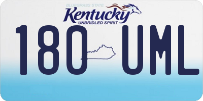KY license plate 180UML