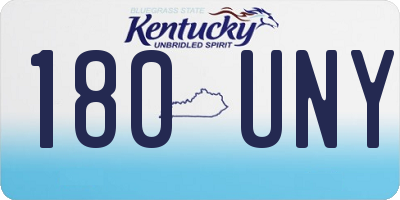 KY license plate 180UNY