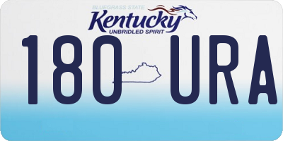KY license plate 180URA
