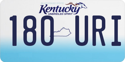 KY license plate 180URI