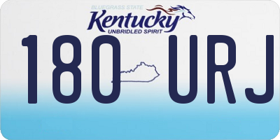 KY license plate 180URJ