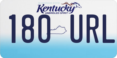 KY license plate 180URL