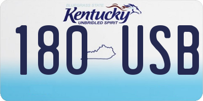 KY license plate 180USB