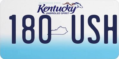 KY license plate 180USH
