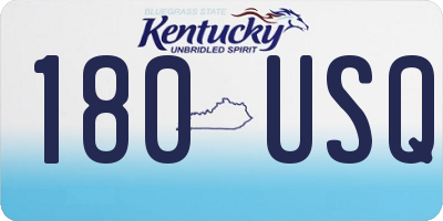 KY license plate 180USQ