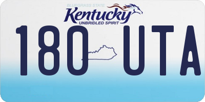 KY license plate 180UTA