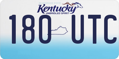 KY license plate 180UTC