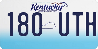KY license plate 180UTH