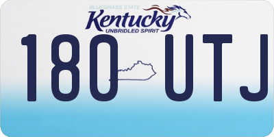 KY license plate 180UTJ