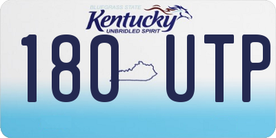 KY license plate 180UTP