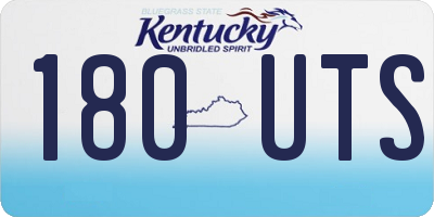KY license plate 180UTS