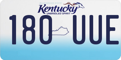 KY license plate 180UUE