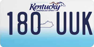 KY license plate 180UUK