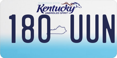 KY license plate 180UUN