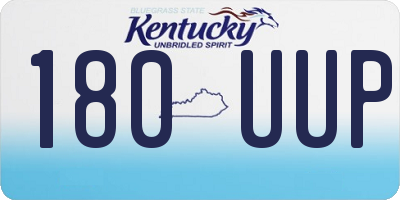 KY license plate 180UUP